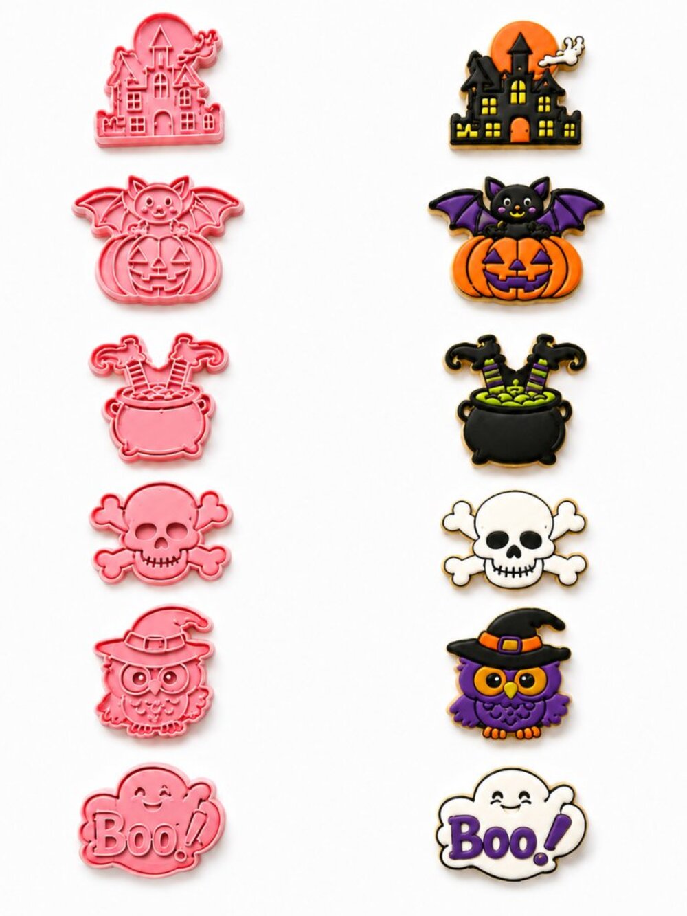 New Halloween Cookie Cutter Embosser Stamp Collection